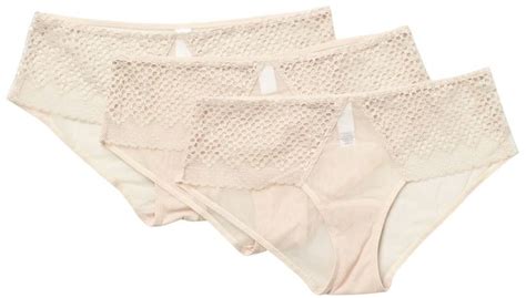 Dkny Sheer Lace Hipsters Pack Of 3 Shopstyle Panties