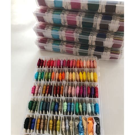 100 Colors Embroidery Threads Embroidery Floss With Organizer Storage