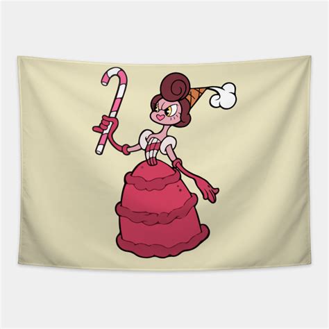 Cuphead Baroness Von Bon Bon Ollie Bulb Cuphead Tapestry Teepublic