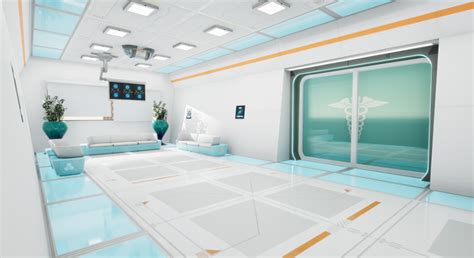 Hospital Modular Futuristic Sci Fi In Environments Ue Marketplace