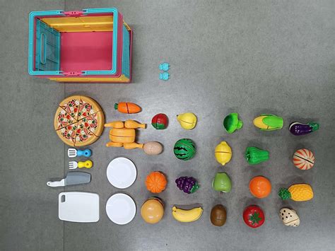 Kaekid 70pcs Kids Pretend Play Food Sets For Children Kitchen Toys