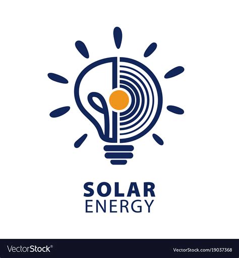 Solar Energy Logo Icon Royalty Free Vector Image