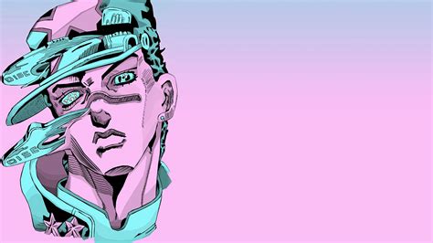 Papel De Parede Jojos Bizarre Adventure Onda De Vapor Minimalismo