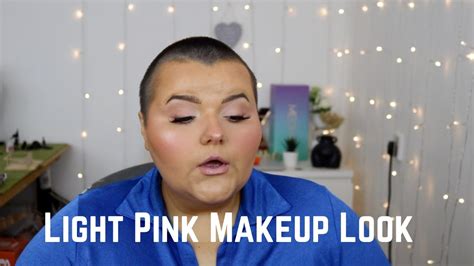 Light Pink Makeup Look Youtube
