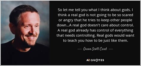 The story features karsa orlong and is expected to take place 10 years after the events of the crippled god. Orson Scott Card quote: So let me tell you what I think ...