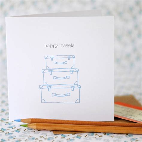 Personalised Happy Travels Card By The Green Gables