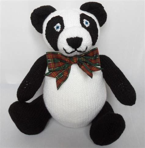 Mac Panda Teddy Bear Knitting Pattern By Laineknits Knitting Patterns