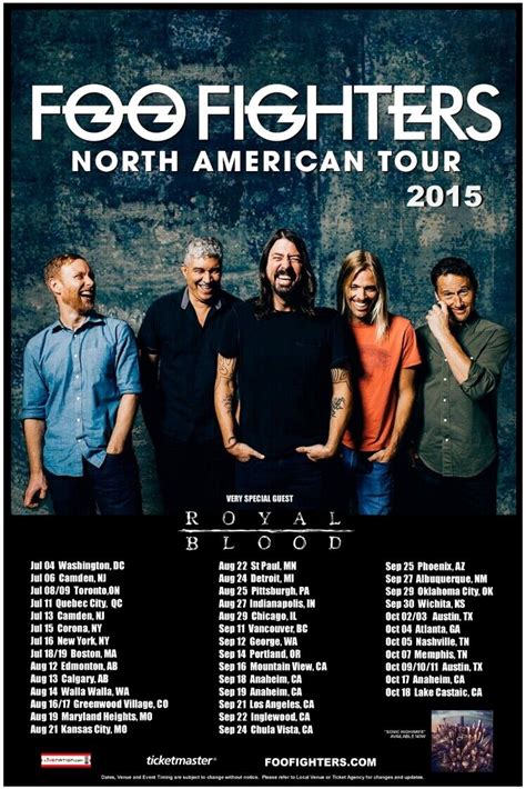 Foo Fighters Concert Poster 2015 Ebay