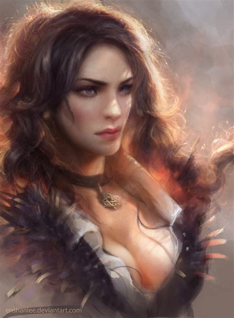 Yennefer Of Vengerberg The Witcher And 1 More Drawn By Enshanlee