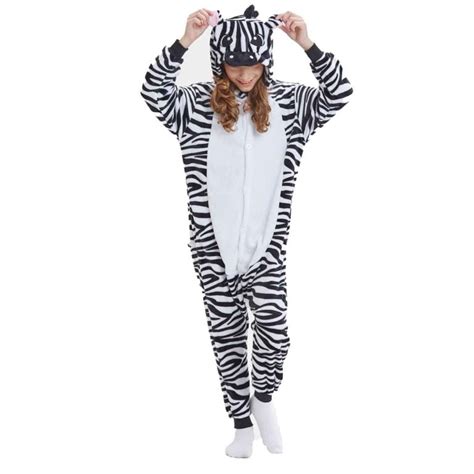 Kids Zebra Onesie Child Kigurumi Animal Costumes Pajamas Allonesie