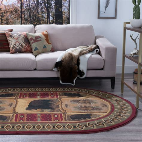 Bliss Rugs Springfield Novelty Indoor Oval Area Rug