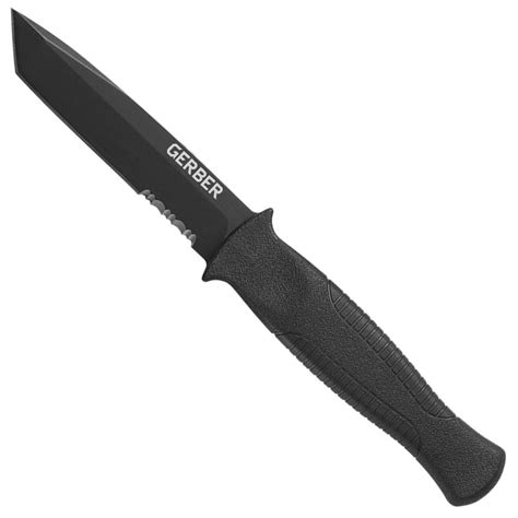 Gerber Guardian Back Up Tanto Serrated Edge Fixed Blade Knife