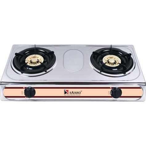 Saisho Double Burner Table Top Gas Stove S 301 M Chris