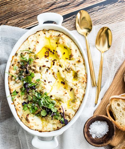 The dip is pretty sturdy and thick so it helps to have a similarly sturdy vehicle to get it into your mouth! Baked Ricotta Cheese Dip with Garlic and Thyme - Cooking ...