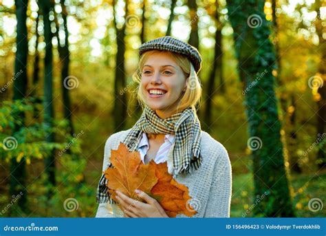 Autumn Woman Autumnal Mood Autumn Woman With Autumnal Mood Autumn