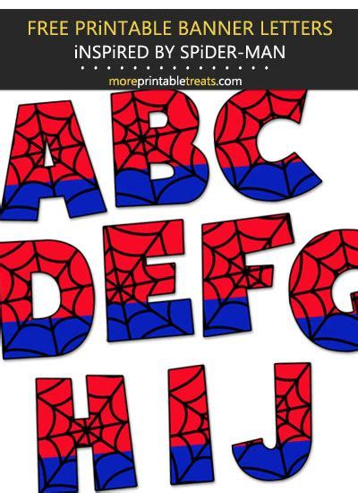 Printable Spiderman Upper And Lower Case Letters