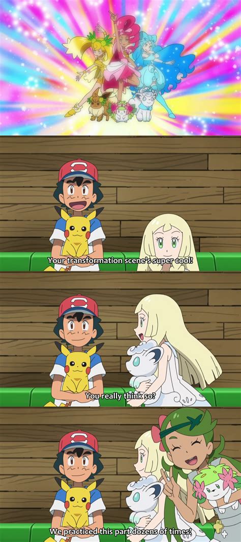 Ash Likes Magical Girl Transformation Sequences Pokémon Sun And Moon Know Your Meme