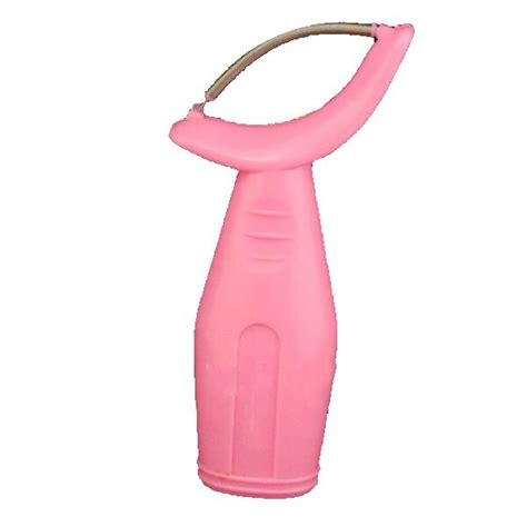 Pink Handle Stainless Steel Spring Face Hair Removal Facial Epilator