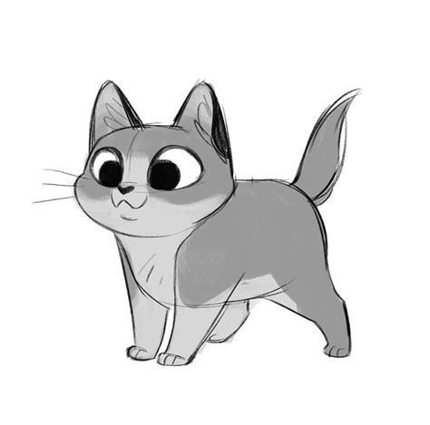 Tumblr Cartoon Cat Drawing Cat Drawing Kitten Drawing