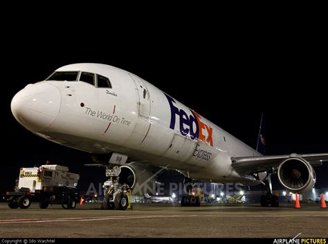 N918fd Fedex Federal Express Boeing 757 200f At Tel Aviv Ben Gurion