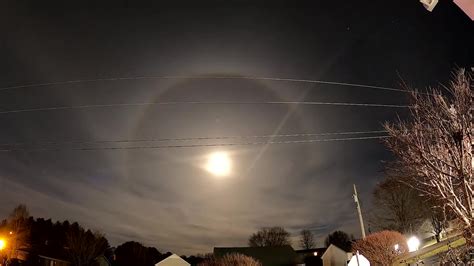 Lunar Halo Transforms Night Sky Videos From The Weather Channel