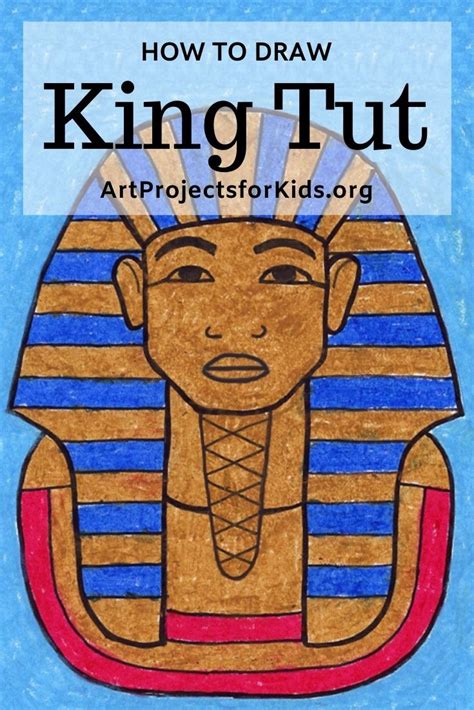 How To Draw King Tut In 2021 Kids Art Projects Art Drawings For Kids
