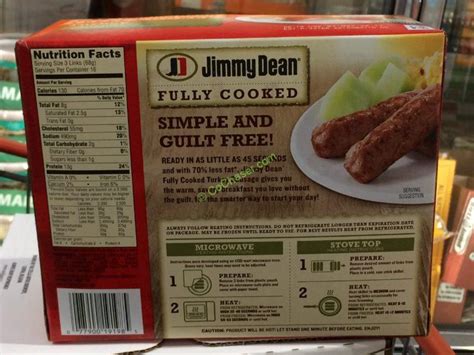 If you're having more people at your thanksgiving dinner, you'll want to adjust the number of items you buy accordingly. Jimmy Dean Turkey Sausage Links 48 Count Package ...
