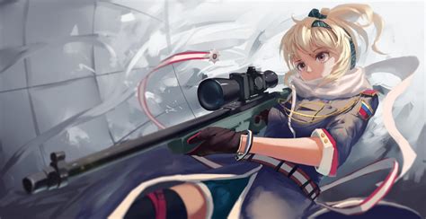 Fondos De Pantalla Pistola Anime Chicas Anime Arma Caracteres