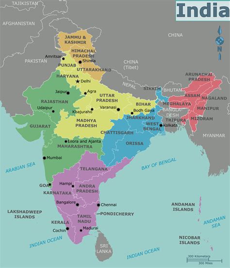 India On A World Map