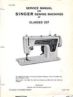 Singer Sewing Machines Repair Manuals