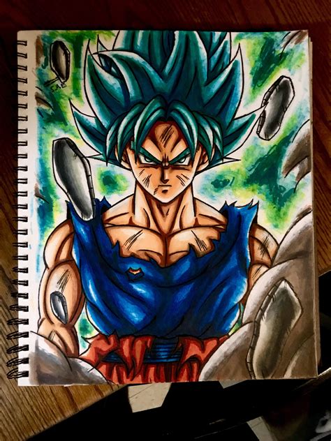 Drawing Super Saiyan Blue Goku How Is It Everyone R Animeart