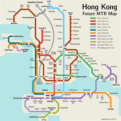 Hong Kong Mtr System Map