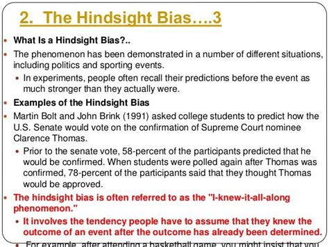 Hindsight Bias Hindsight Bias Cognitive Bias Psychology