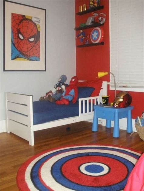 56 Cool Bedroom Decor Ideas For Your Little Boys Marvel Bedroom Boy