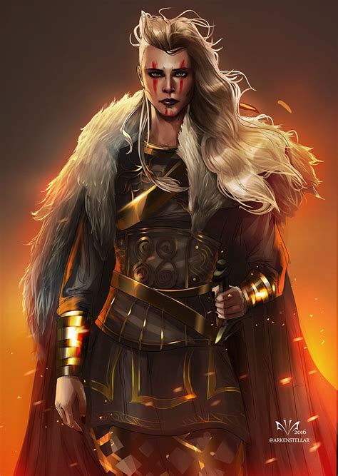 Warrior Woman Character Portraits Viking Woman