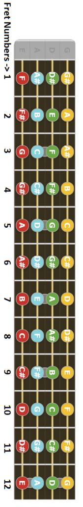 Explore more like bass neck notes diagram. Notes on the Bass Guitar Fretboard Diagrams - Bass Player Center