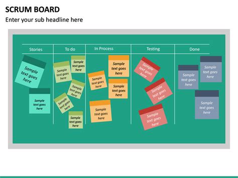 Scrum Board Powerpoint Template Sketchbubble