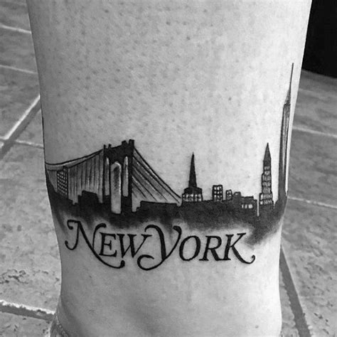 60 Cool New York Skyline Tattoo Designs For Men 2024 Guide New York