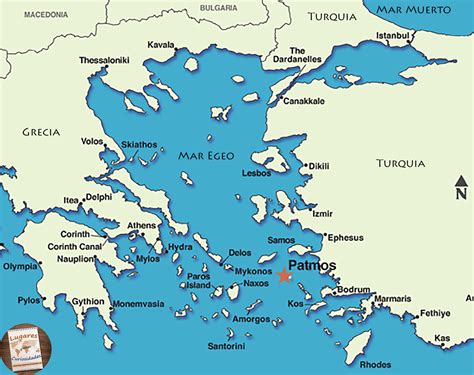 Mapa Da Ilha De Patmos