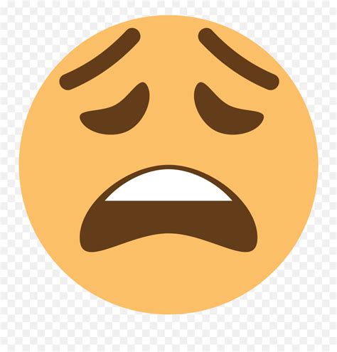 Weary Face Emoji Clipart Disappointed Iconweary Emoji Free Emoji