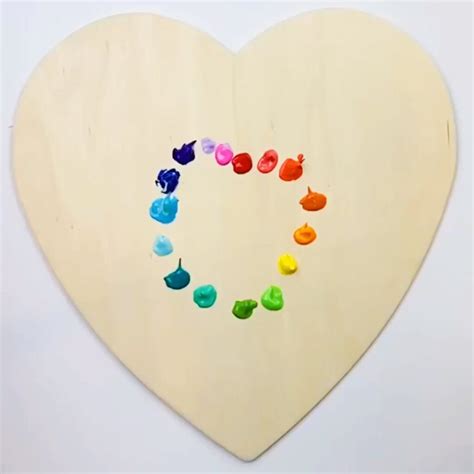 Heart Art Projects Abstract Painted Hearts Color Made Happy Heart