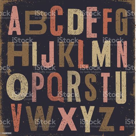 Click here for our brief investment thesis on goog/googl stock. Vintage Alphabet Dark Background Stock Illustration - Download Image ...