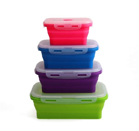 Silicone Food Storage Containers Set Of 4 Jean Patrique