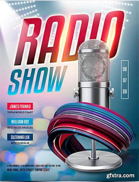 Radio Show V1101 2020 Premium Psd Flyer Template Gfxtra