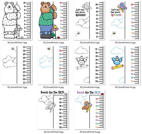 A Fun Printable Ruler To Measure And Record Kids Growth By Dj Inkers