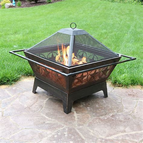 Sunnydaze Northern Galaxy Heavy Duty Fire Pit 32 Inch Steel Large