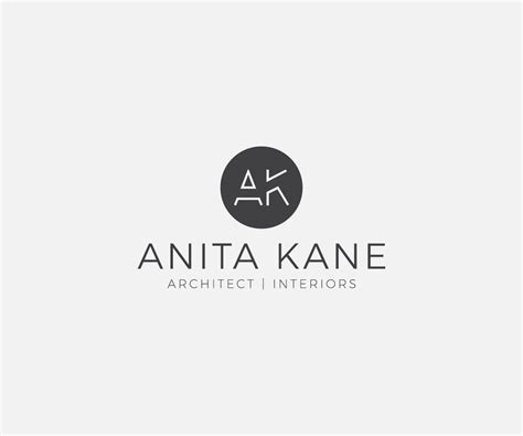 Logo Design For Anita Kane Architect Interiors By Stalkerv Design