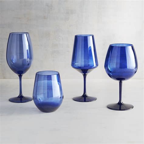 Blue Acrylic Stemware Acrylic Wine Glasses Acrylic Stemware Acrylic Drinkware