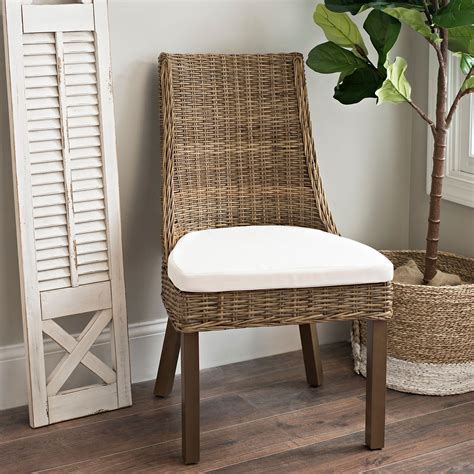 Woven Rattan Accent Chair With Cushion Kirklands Furniture Accent