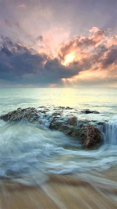1080x1920 1080x1920 Beach Sea Dawn Dusk Landscape Ocean Rocks